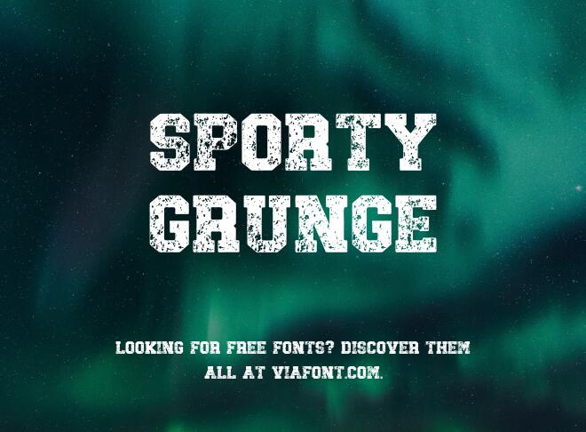 Sporty Grunge Font