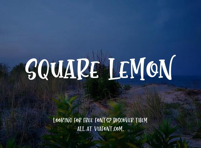 Square Lemon Font