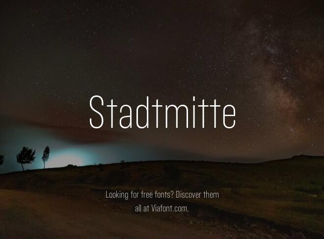 Stadtmitte Font
