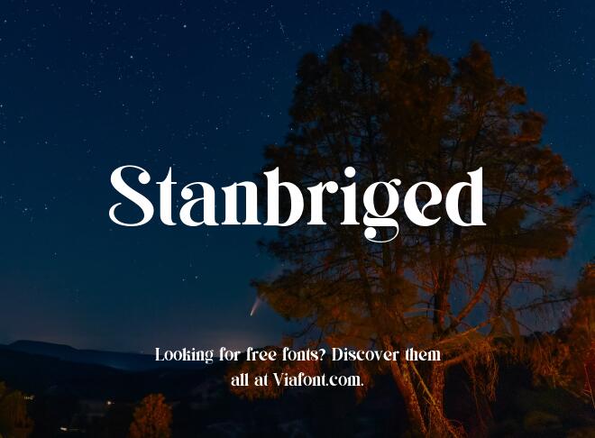 Stanbriged Font