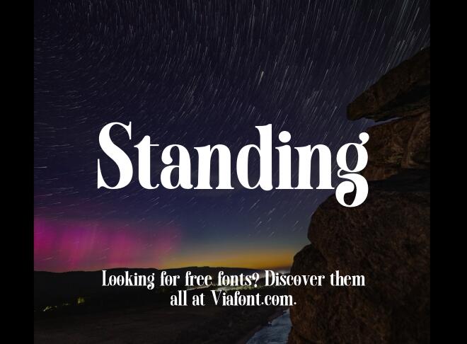 Standing Font