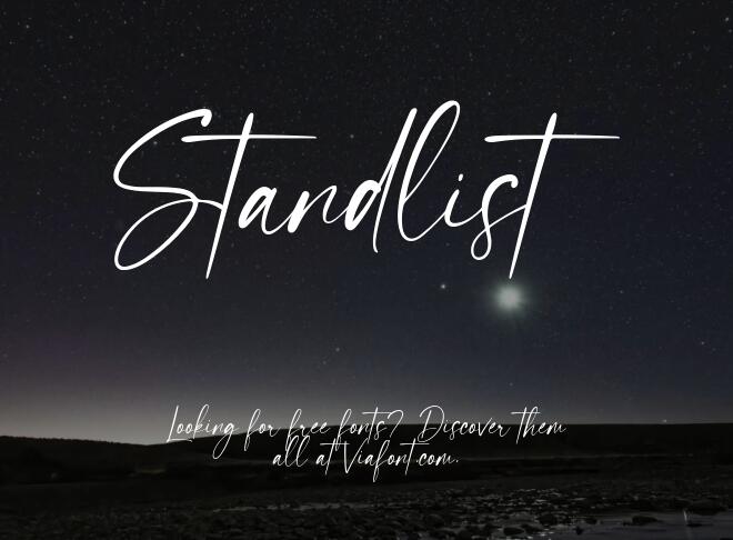 Standlist Font