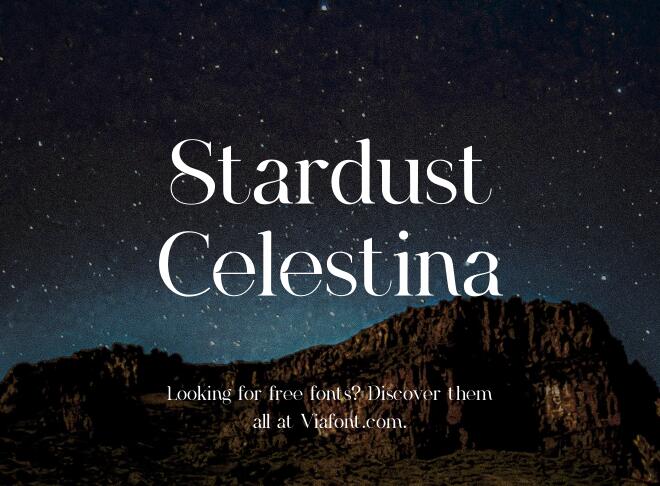 Stardust Celestina Font