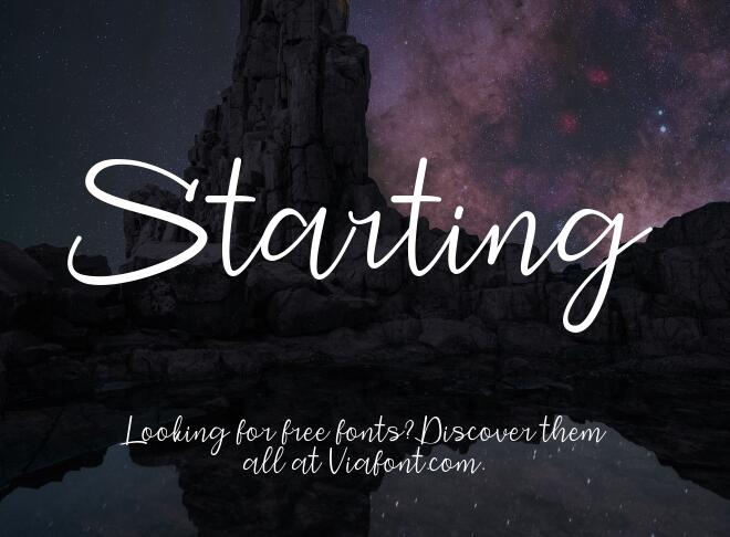 Starting Font