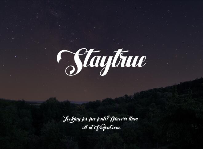 Staytrue Font