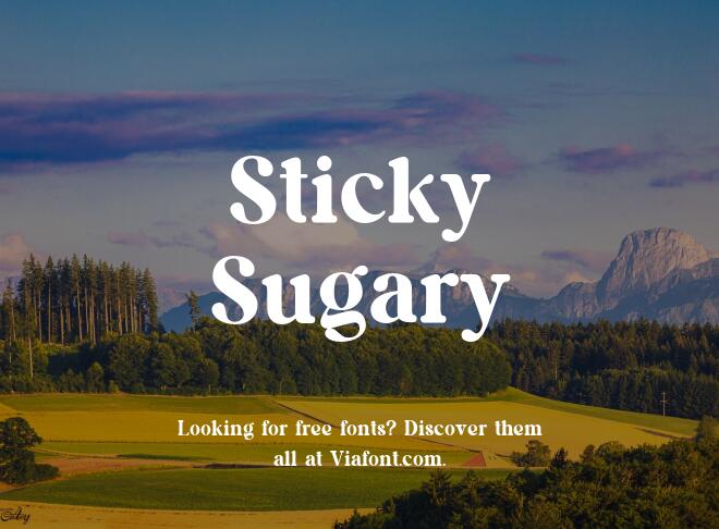 Sticky Sugary Font