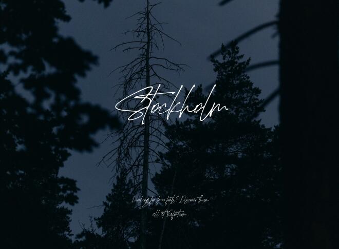 Stockholm Font