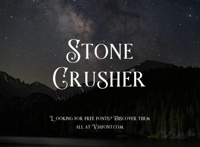 Stone Crusher Font