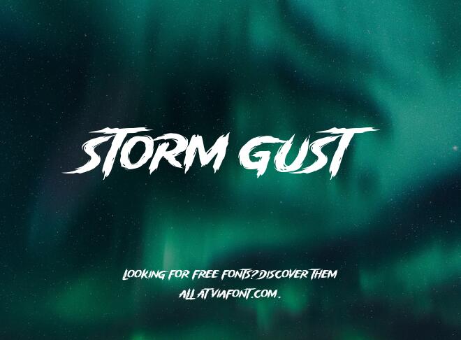 Storm Gust Font