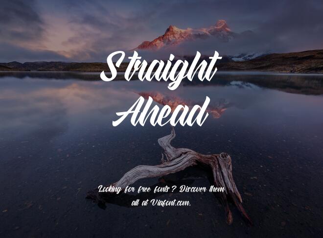 Straight Ahead Font