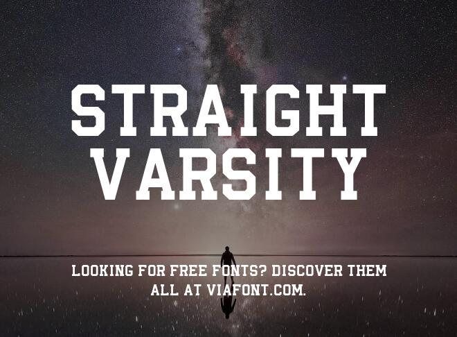 Straight Varsity Font