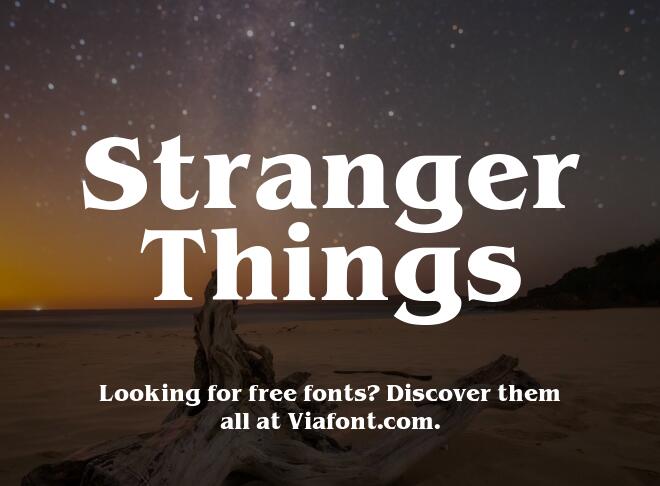 Stranger Things Font