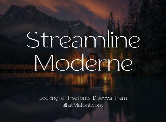 Streamline Moderne Font