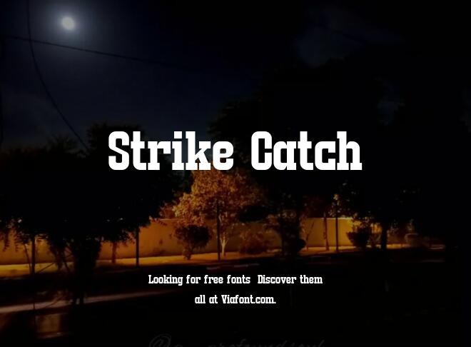 Strike Catch Font