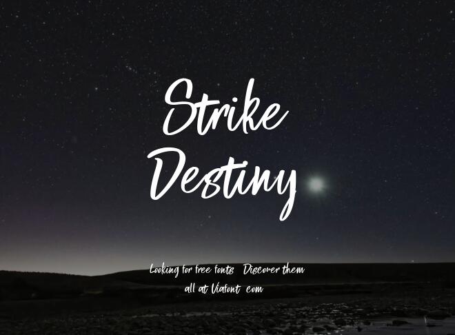 Strike Destiny Font
