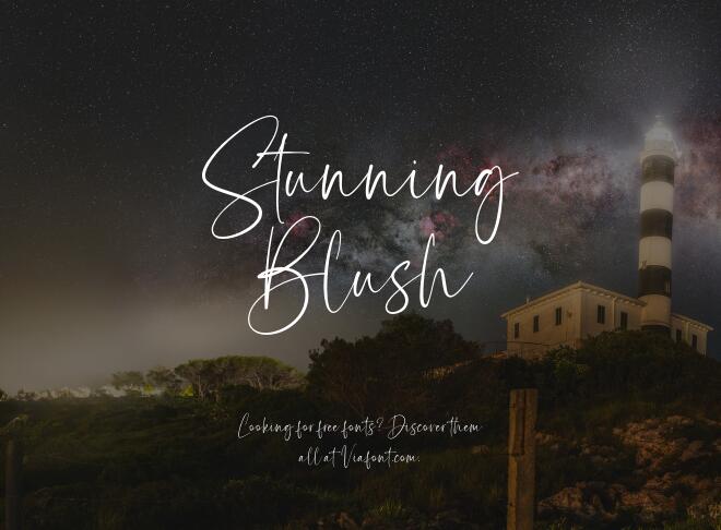 Stunning Blush Font