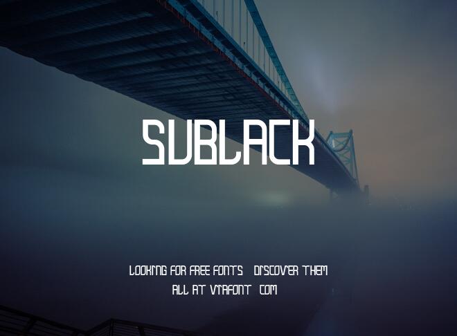 Sublack Font