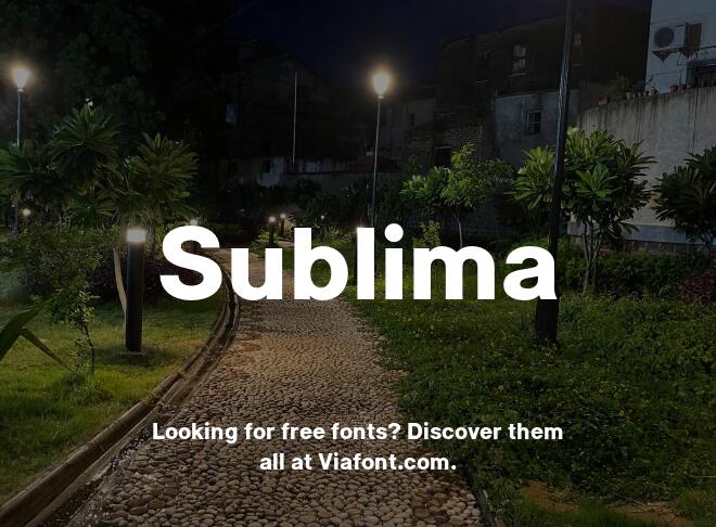 Sublima Font