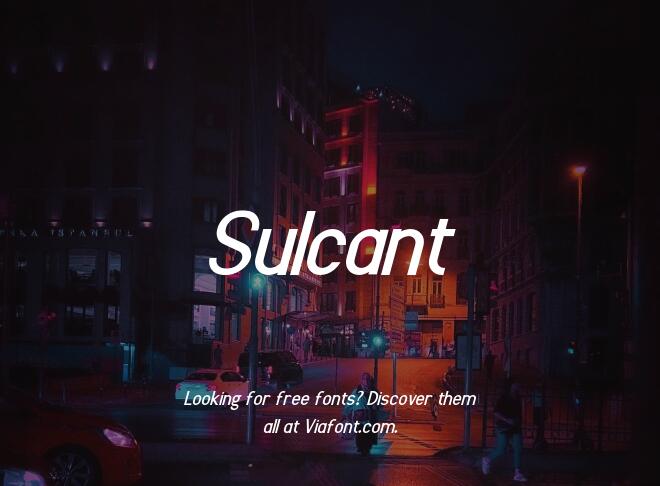 Sulcant Font