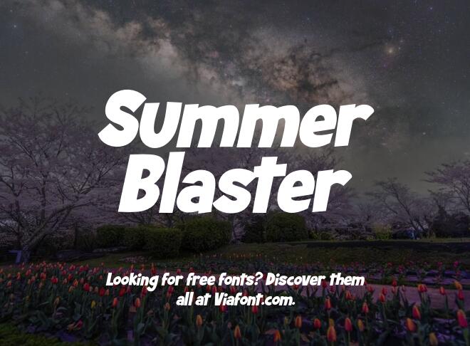 Summer Blaster Font