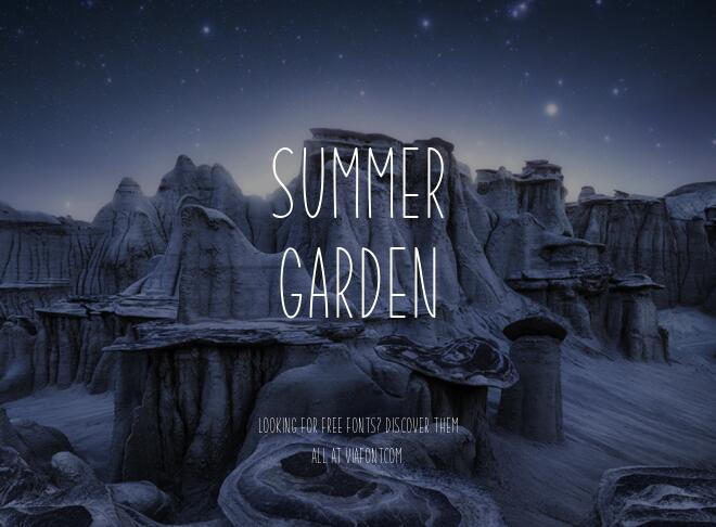 Summer Garden Font