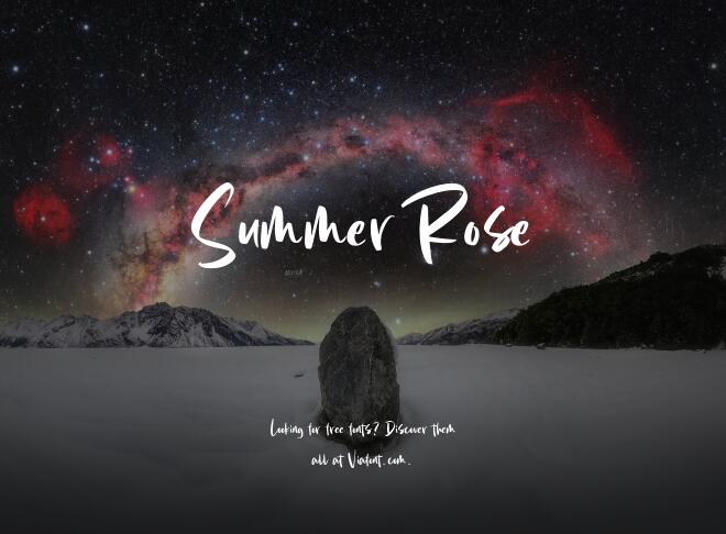 Summer Rose Font