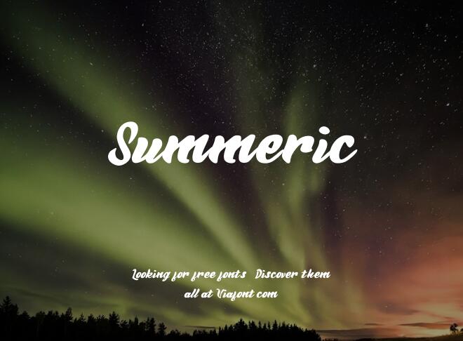 Summeric Font