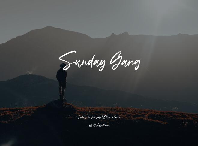 Sunday Gang Font