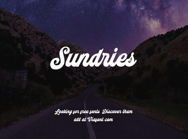 Sundries Font