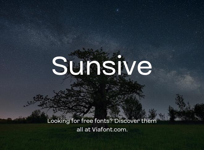 Sunsive Font