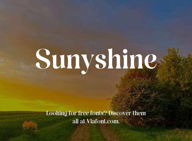 Sunyshine Font