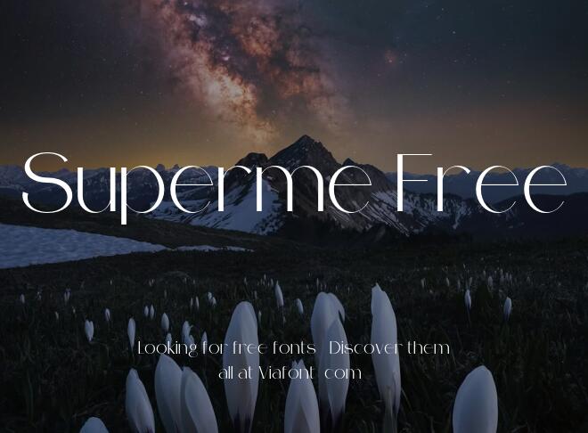 Superme Free Font