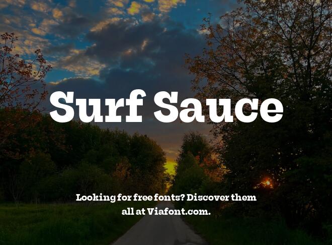 Surf Sauce Font