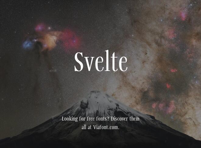 Svelte Font