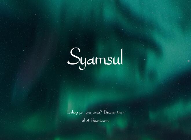 Syamsul Font