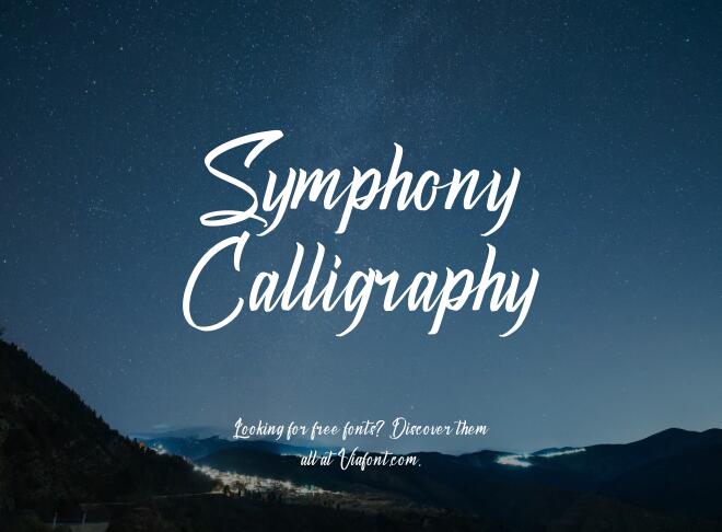 Symphony Calligraphy Font