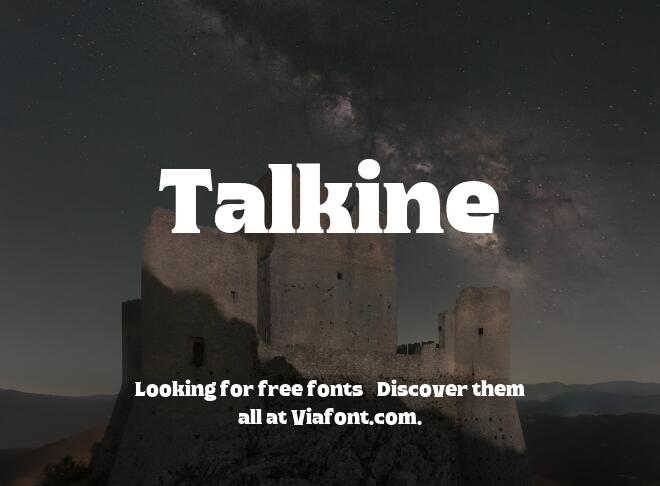 Talkine Font
