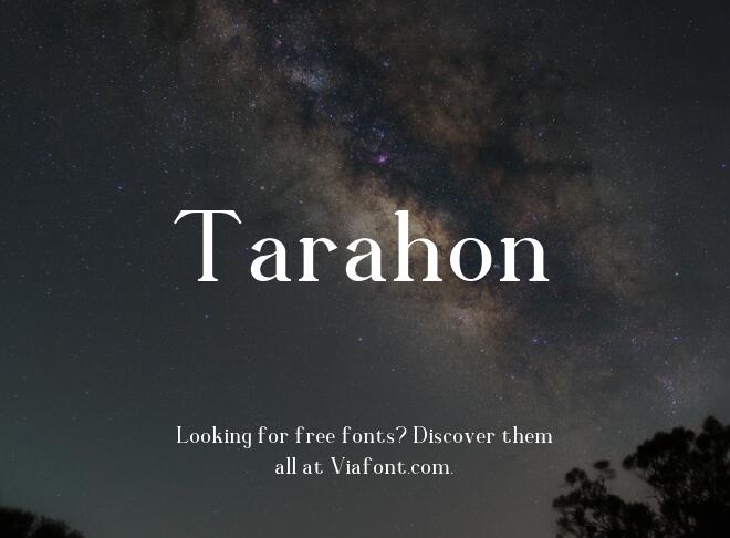 Tarahon Font