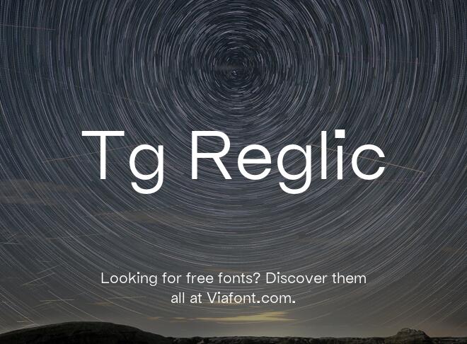 Tg Reglic Font