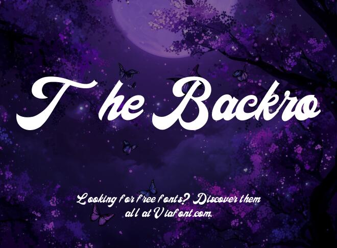 The Backro Font
