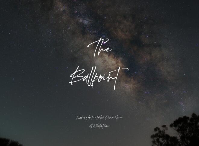 The Ballpoint Font