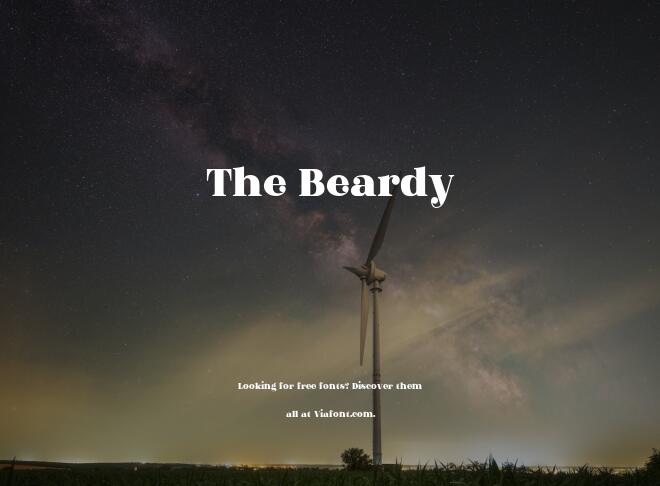 The Beardy Font