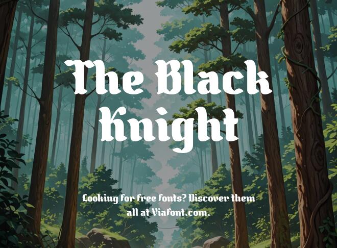 The Black Knight Font
