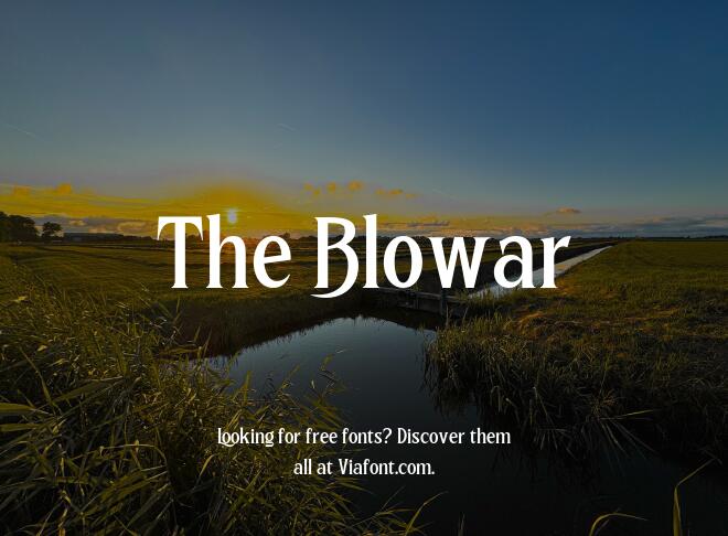 The Blowar Font