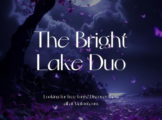 The Bright Lake Duo Font