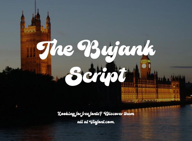 The Bujank Script Font