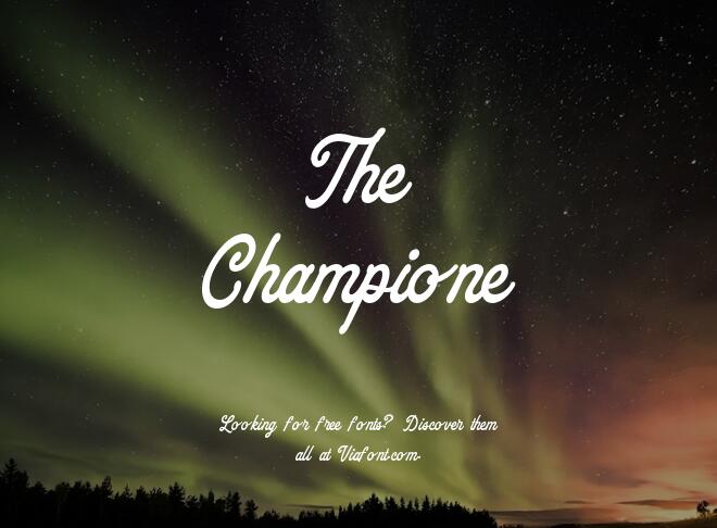 The Champione Font