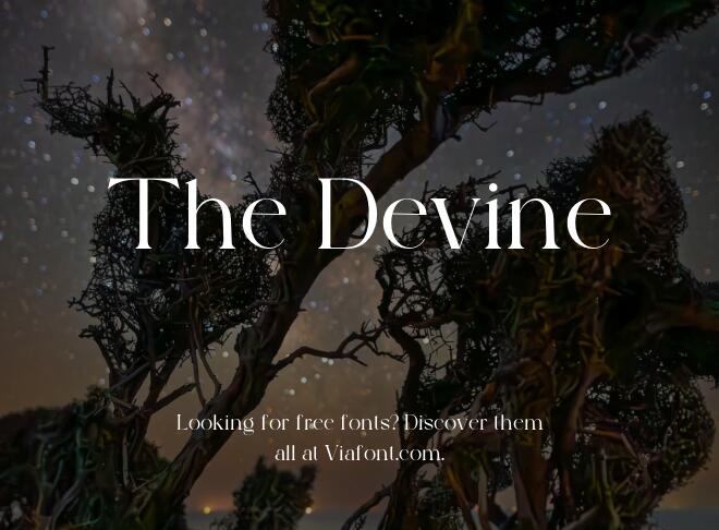 The Devine Font