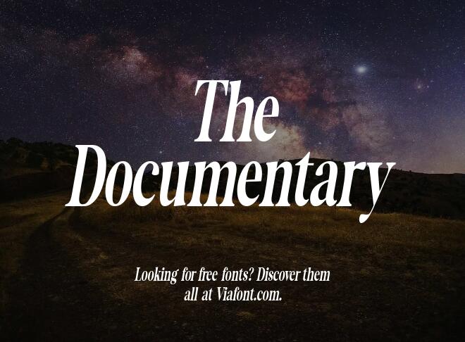 The Documentary Font