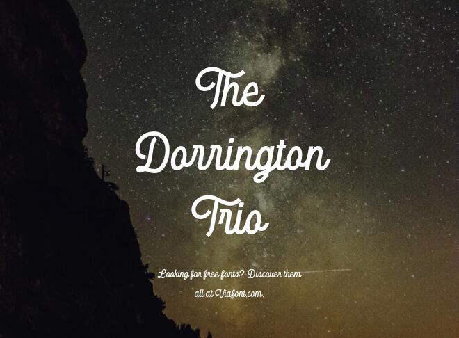 The Dorrington Trio Font